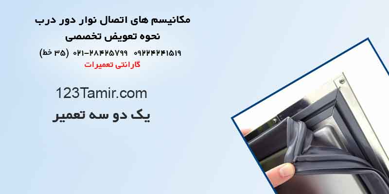 انواع مکانیزم‌های اتصال نوار دور درب یخچال